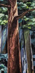 Détail Ashitaka soulage sa blessure démoniaque Tapisserie, d'après une image tirée du film Princesse Mononoké © 1997 Hayao Miyazaki/Studio Ghibli, ND