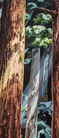 Détail Ashitaka soulage sa blessure démoniaque Tapisserie, d'après une image tirée du film Princesse Mononoké © 1997 Hayao Miyazaki/Studio Ghibli, ND