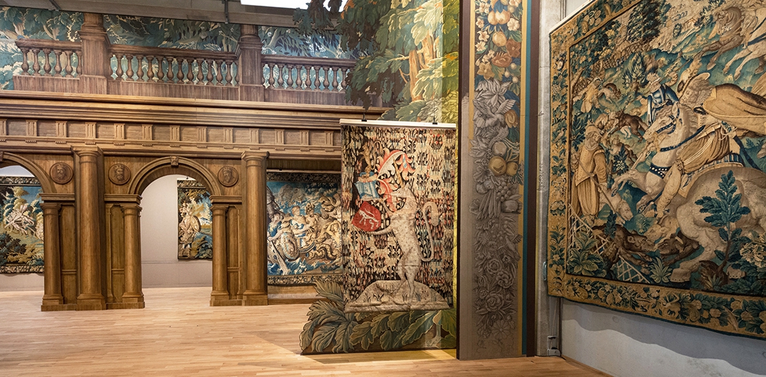 Parcours d'exposition de la Cité internationale de la tapisserie, musée innovant