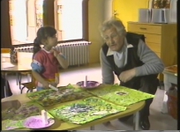 L'école maternelle C. Riffaterre de Bourganeuf rencontre l'artiste André Borderie. 4 mai 1984, 35 min.