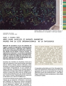 Anne-Laure Sacriste et Raphaël Barontini primés par la Cité internationale de la tapisserie